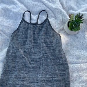 Lululemon open back grey tank